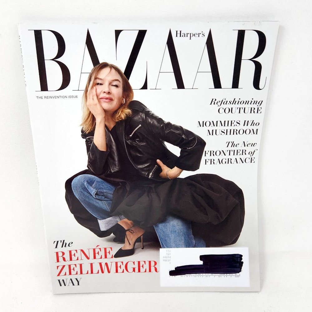 HARPER'S BAZAAR Magazine April 2022 Issue Jeans RENEE ZELLWEGER Reinvention